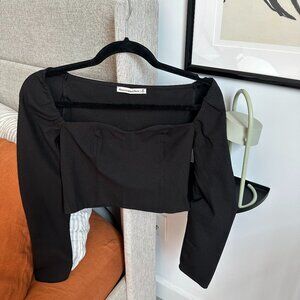 A&F sweetheart neckline top